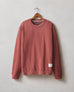 Men's Vintage Washed Relaxed French Terry Crew - Russet Brown